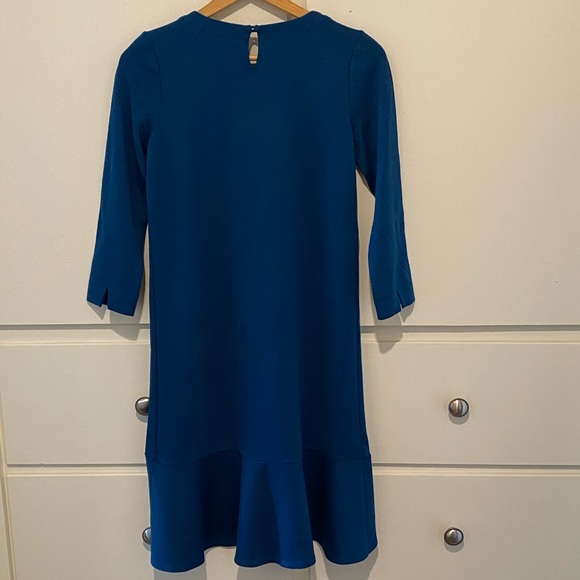J Jill, Ponte Dress 3/4 Sleeve ,Oxfblu,XS - Picture 3 of 9